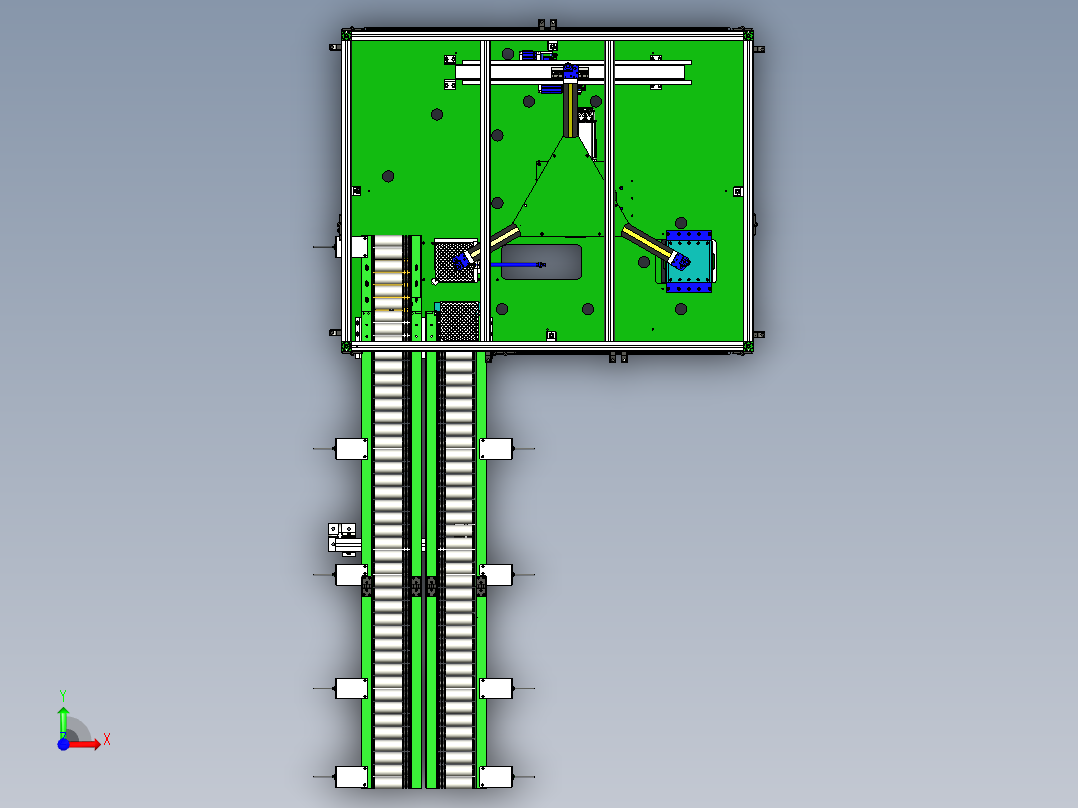 转盘式自动攻丝机前视图