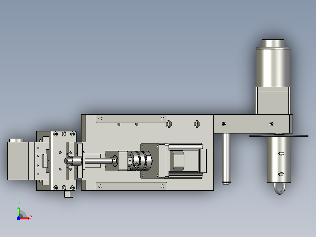 JR-收料轮组件-前视图