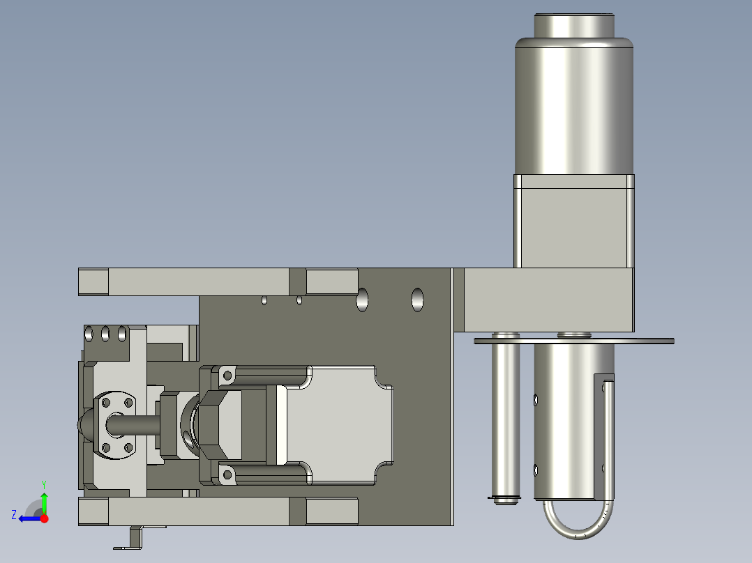JR-收料轮组件-右视图