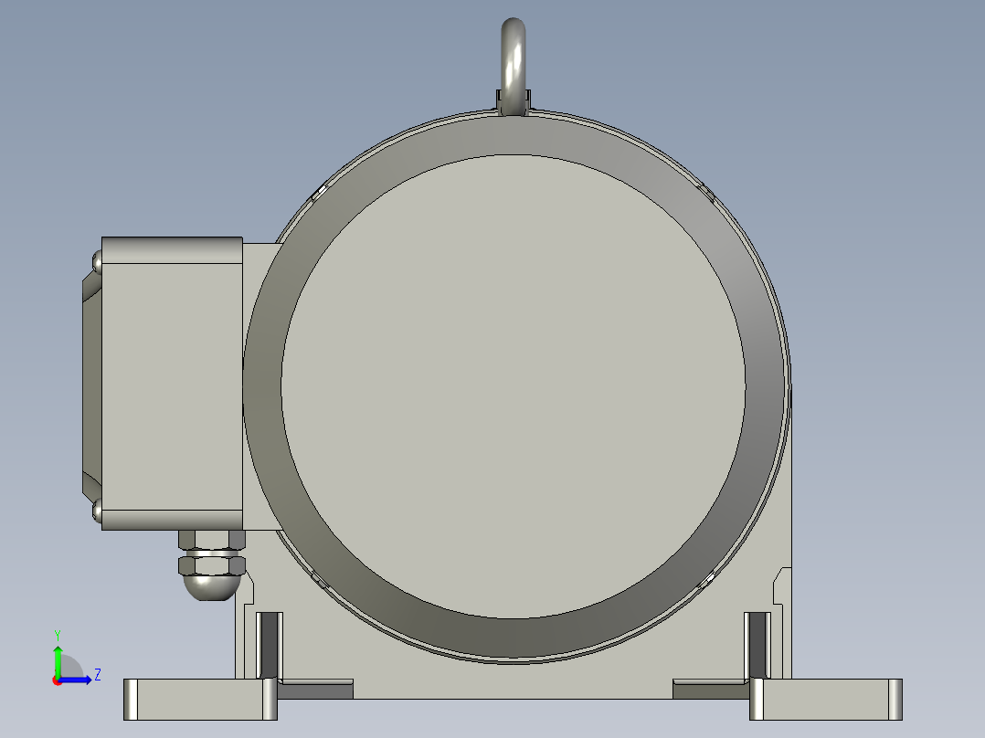 BWD型(单级)摆线针轮减速机_BWD1-35-075W左视图