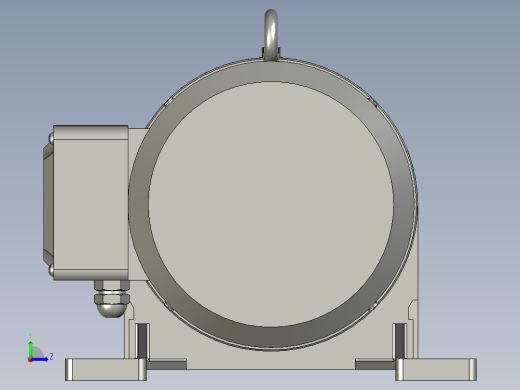 BWD型(单级)摆线针轮减速机_BWD1-35-075W左视缩略图