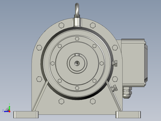 BWD型(单级)摆线针轮减速机_BWD1-35-075W右视缩略图