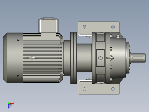 BWD型(单级)摆线针轮减速机_BWD1-35-075W俯视缩略图
