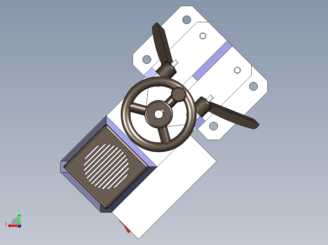 薄铁片自动化铆接专机设计后视图