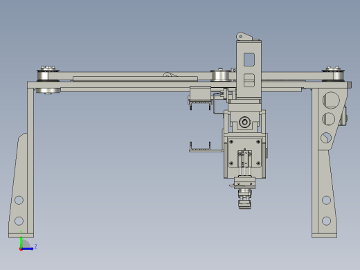 XY平台支架左视缩略图