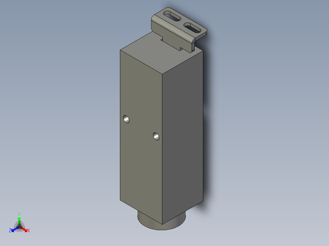 安全门开关组件SPK-D11正等轴测图