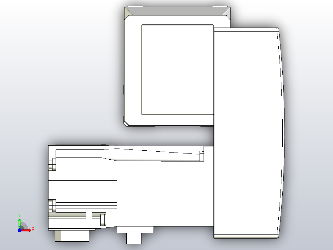 机器人皮带驱动直线轴TPA-GCB-50-P42-L950-RP-M10-N3前视图