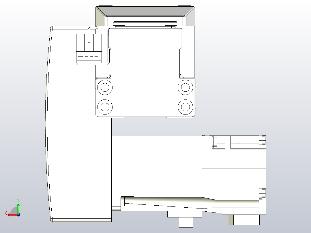 机器人皮带驱动直线轴TPA-GCB-50-P42-L950-RP-M10-N3后视图