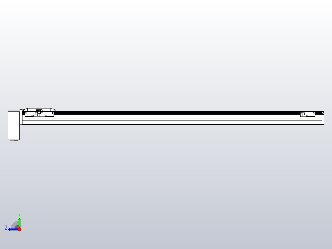 机器人皮带驱动直线轴TPA-GCB-50-P42-L950-RP-M10-N3右视图