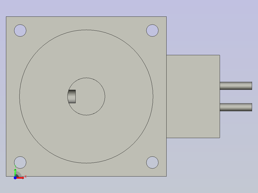 松下400W电机前视图