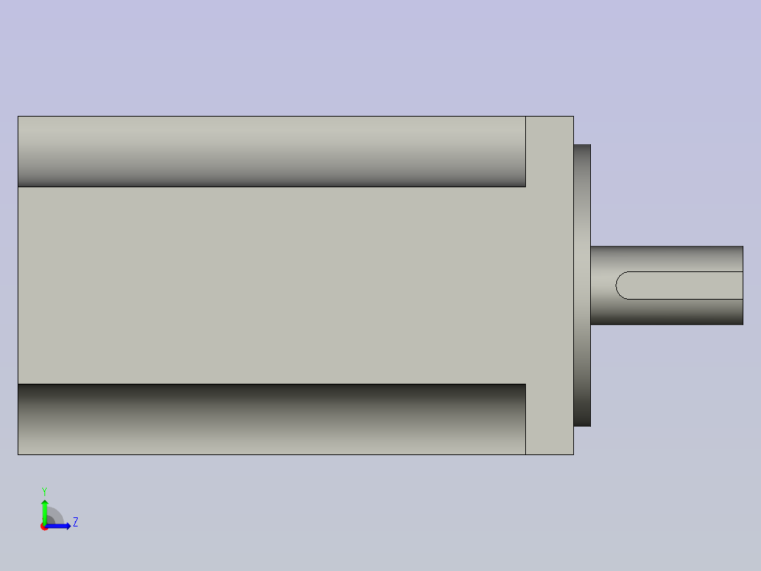 松下400W电机左视图