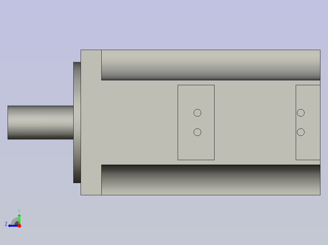 松下400W电机右视图