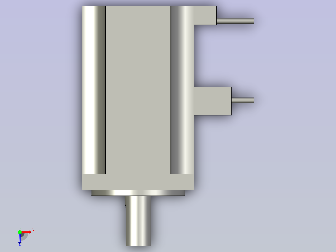 松下400W电机俯视图