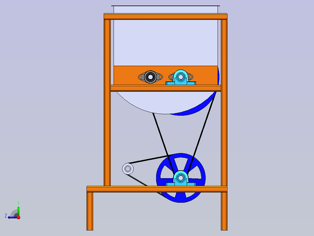 面包面团机 sw21右视图