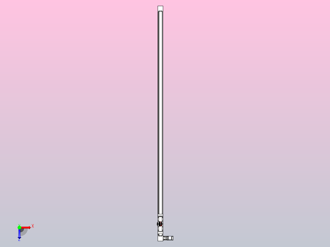 伺服电机集成皮带传动直线执行器TPA-OCB-80-140-L3050-DR-J60-N3俯视图