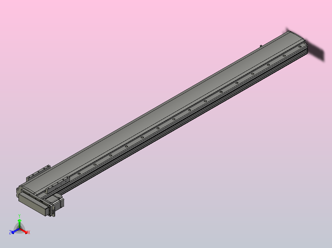 MT136BS半封闭丝杆滑台[MT136BS.L#.1450.BL.P40.C3]主视图