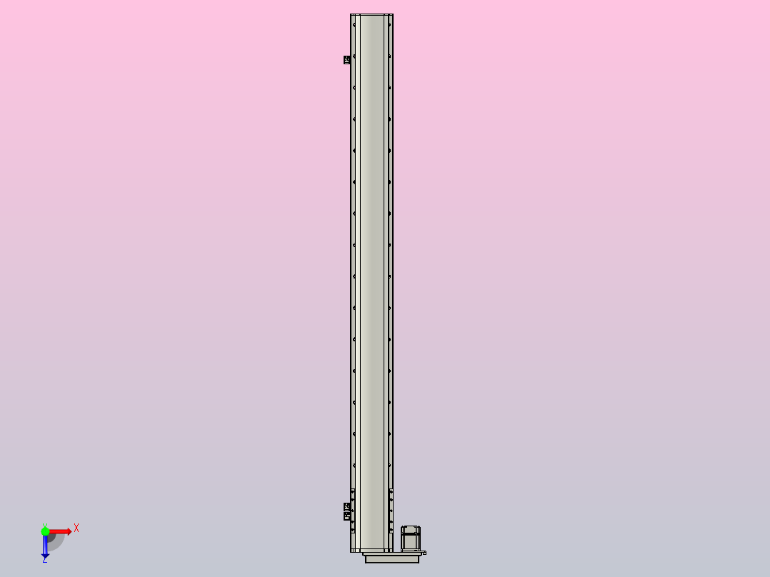 MT136BS半封闭丝杆滑台[MT136BS.L#.1450.BL.P40.C3]俯视图