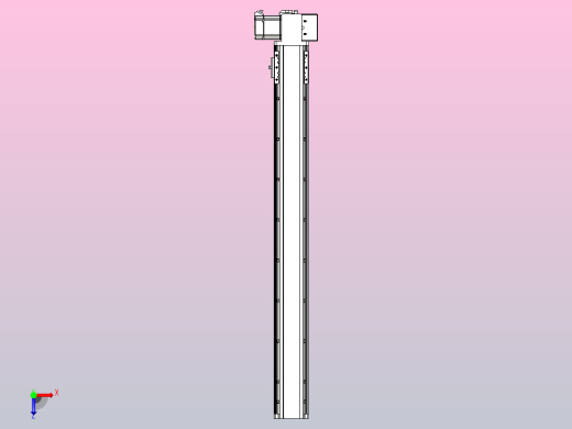 皮带直线轴半封闭可选导轨TPA-HNB-85D-90-L750-LP-C-P20-N3俯视缩略图