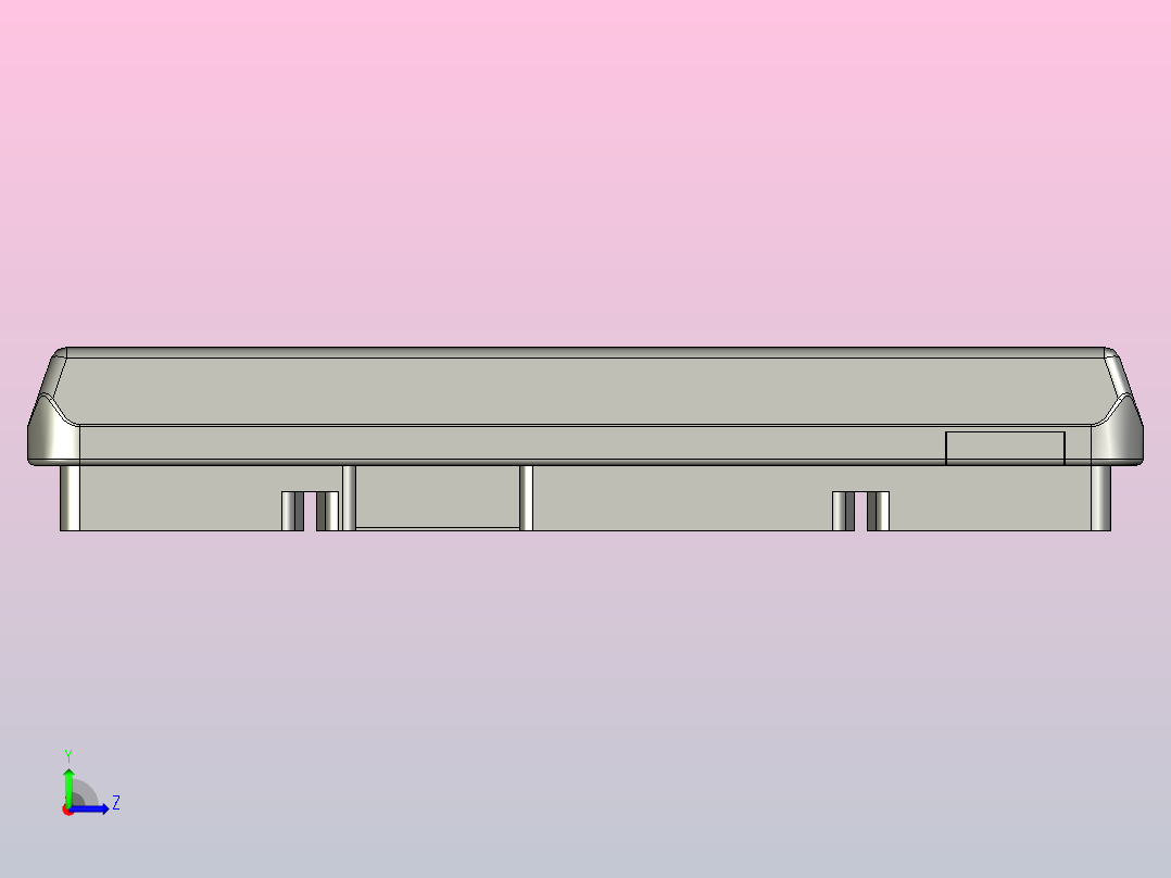 TP1A-160X320-T5-C1钢制承载板托盘左视图