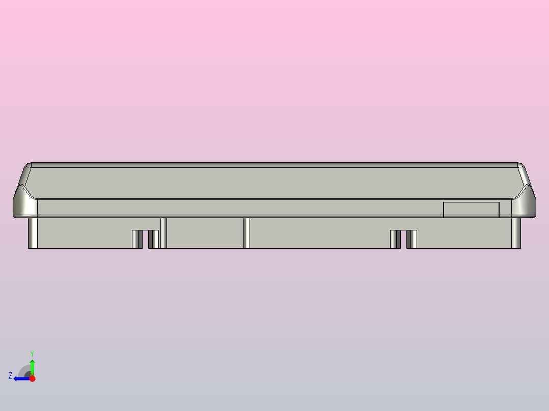 TP1A-160X320-T5-C1钢制承载板托盘右视图