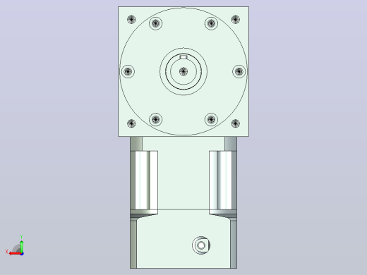 PW110双轴 PLX90-L1 19-70-90-M6 PW110转向器 双轴输出 带90 直齿 行星减速机后视缩略图