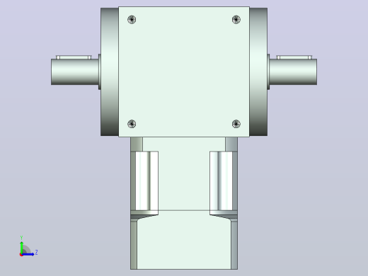 PW110双轴 PLX90-L1 19-70-90-M6 PW110转向器 双轴输出 带90 直齿 行星减速机左视缩略图