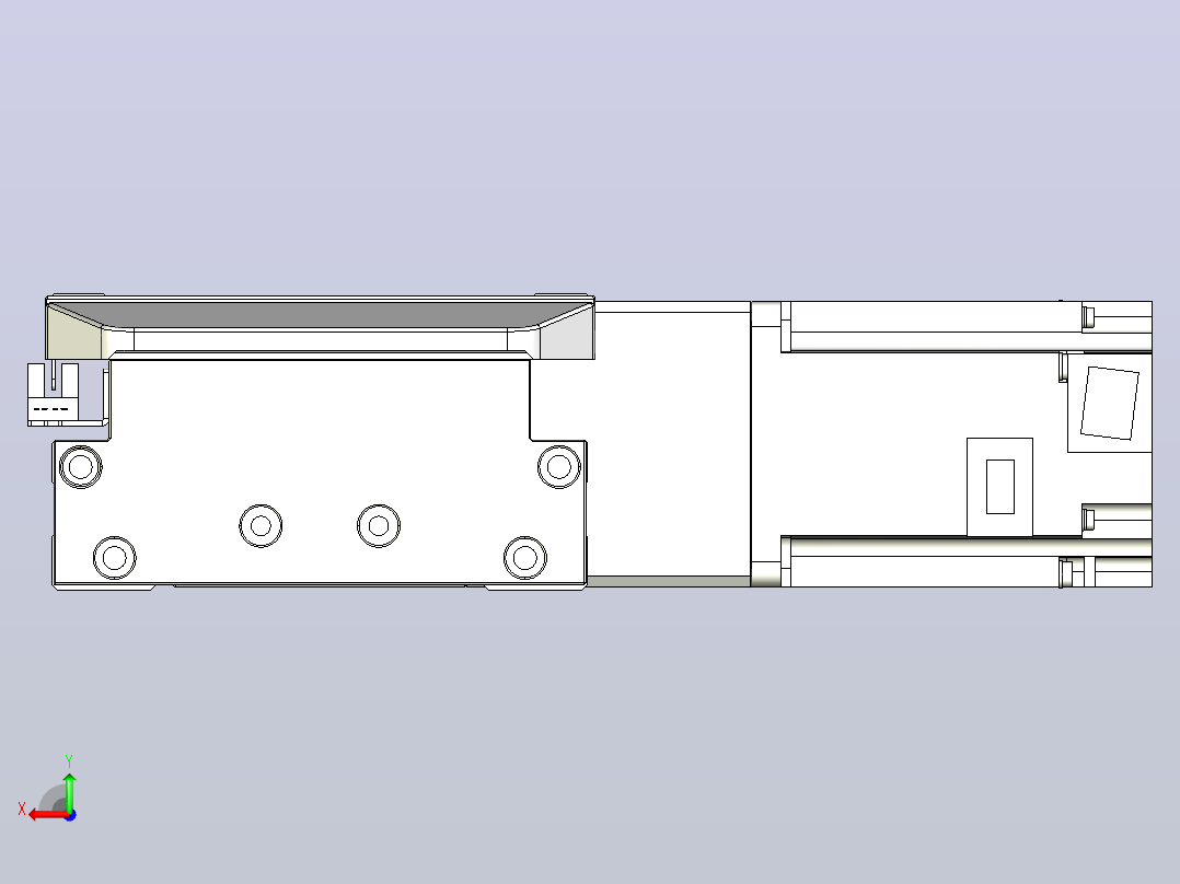 皮带直线轴双滑块型TPA-GCBS-150-P80-L475-DR-M75-N3后视图