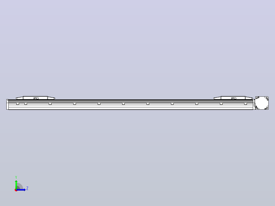 皮带直线轴双滑块型TPA-GCBS-150-P80-L475-DR-M75-N3左视图