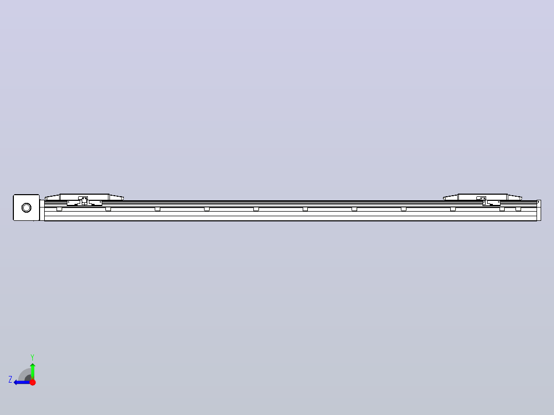 皮带直线轴双滑块型TPA-GCBS-150-P80-L475-DR-M75-N3右视图