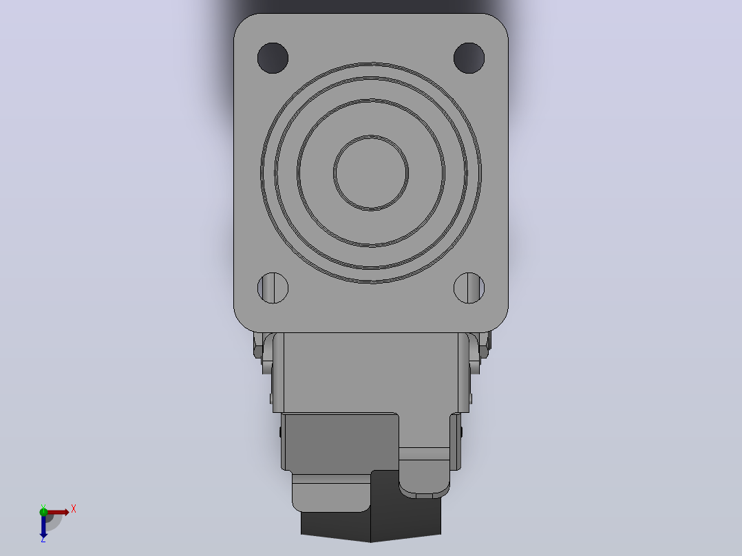 Z13-01B-150-112B重型轮[Z13-01B-150-112B]脚轮俯视图