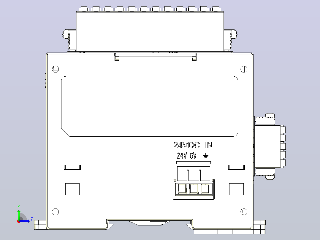 PLC Delta AS320T_P-B左视图