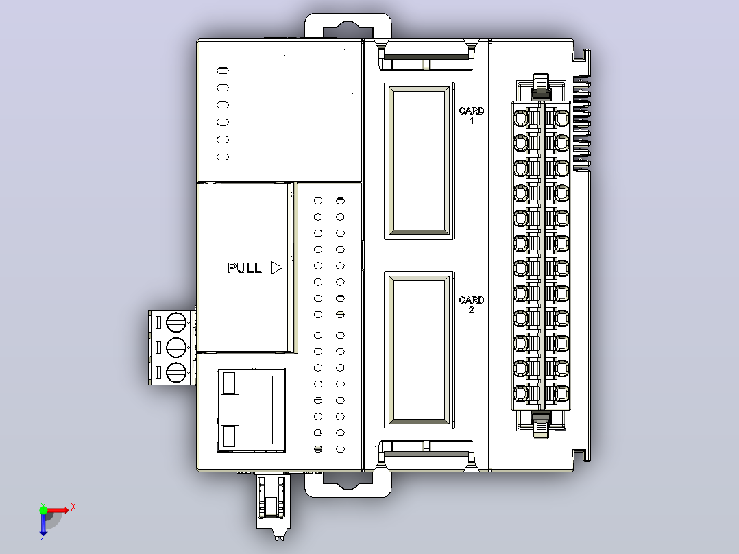 PLC Delta AS320T_P-B俯视图