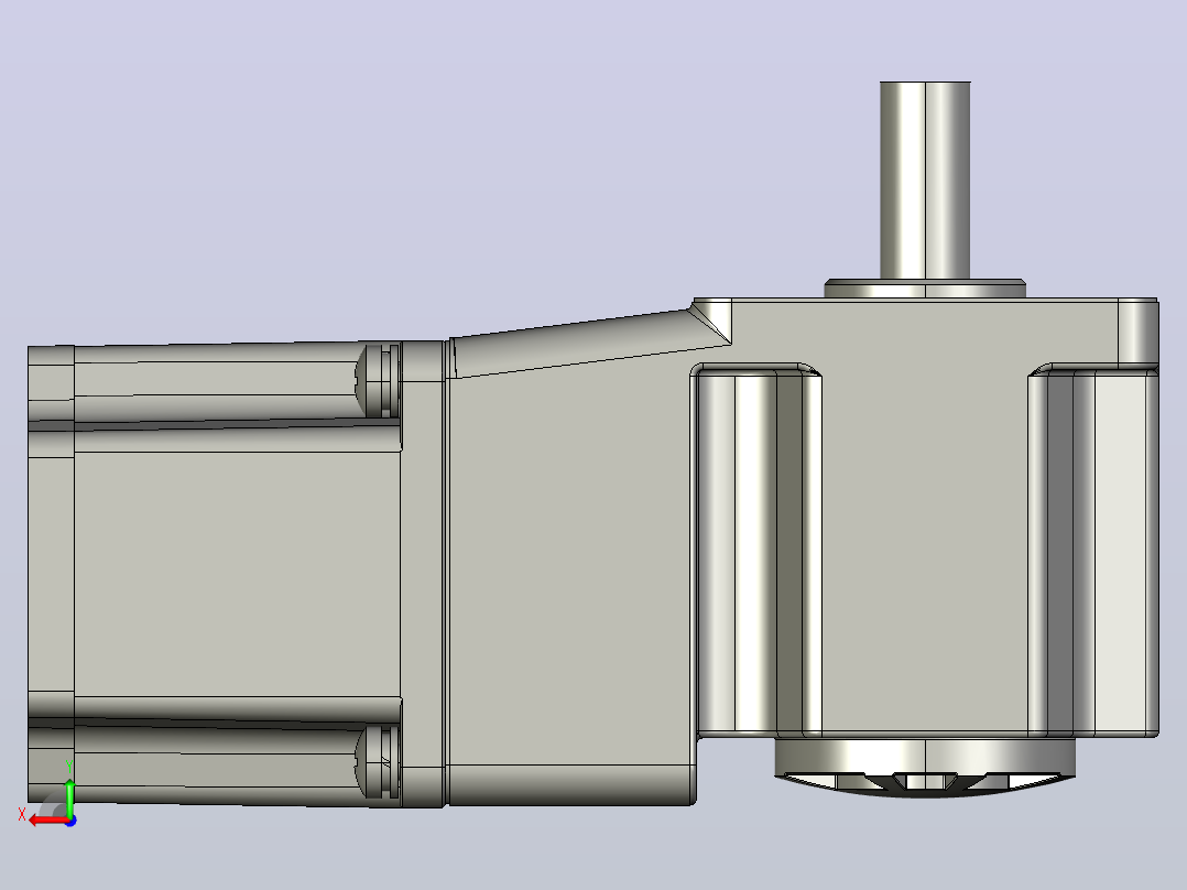 Z6BLD200W配6GURT型齿轮箱整机后视图