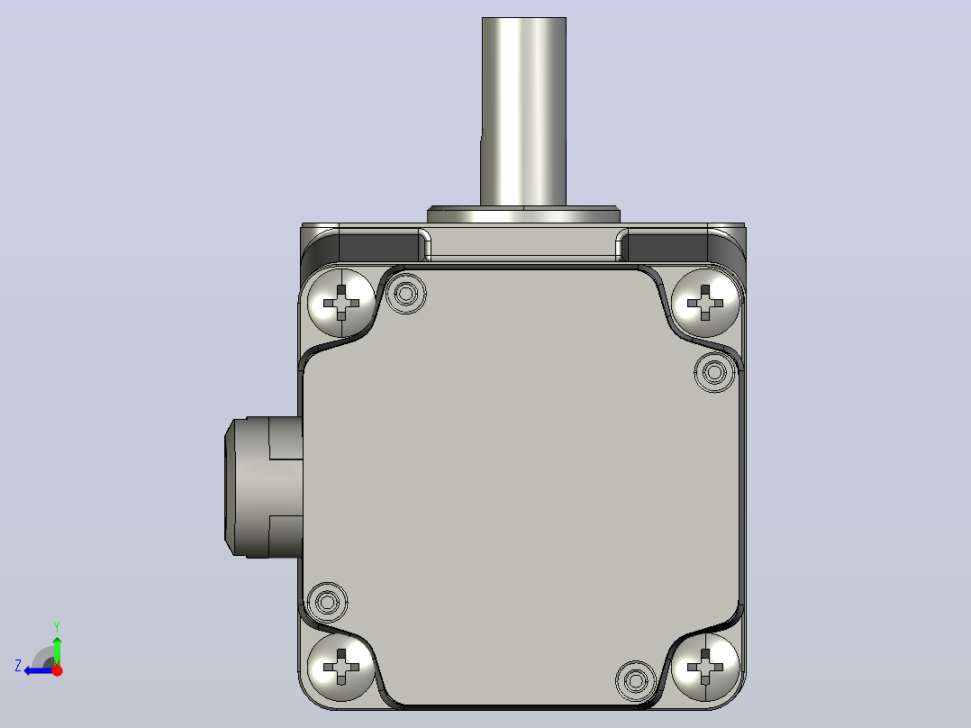 Z6BLD200W配6GURT型齿轮箱整机右视图