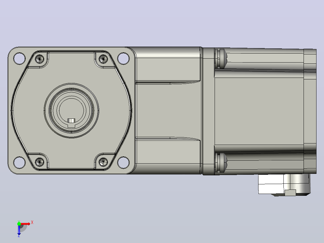 Z6BLD200W配6GURT型齿轮箱整机俯视图