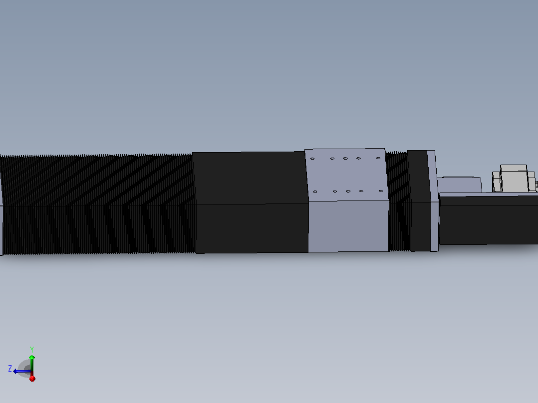 直线模组DMBF170-LUCR（电机左上折）[DMBF170-L45S500-DT750-A2U-RBCR]主视图