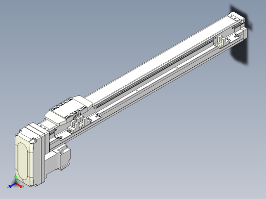 滚珠丝杠直线轴内置导轨TPA-GCR-40-1210C-L350-MP-M10-N3主视缩略图