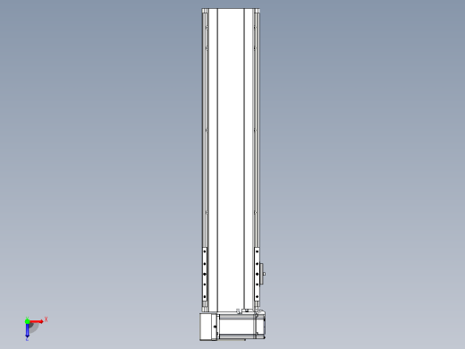 皮带直线轴半封闭可选导轨TPA-HNB-140D-120-L500-LU-C-P40-N3俯视缩略图