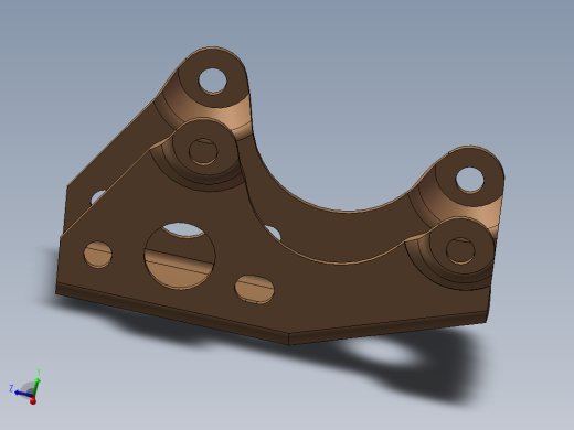 发动机前托架3D模型