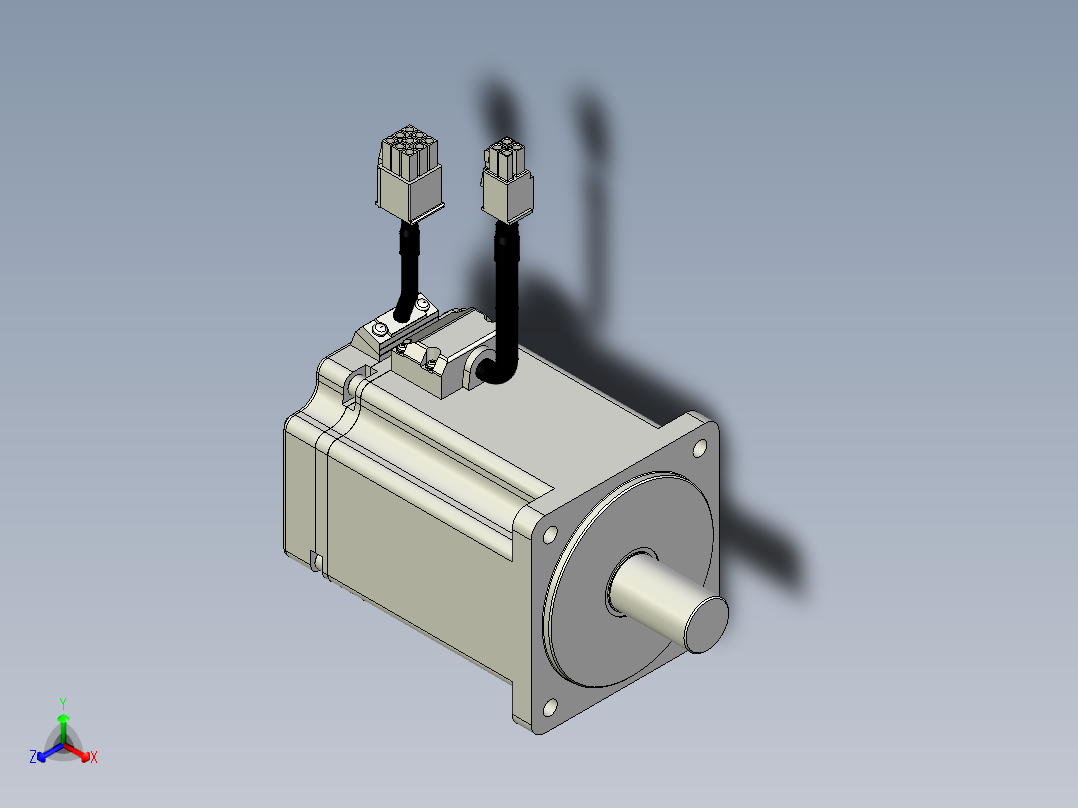 松下电机-MATSUSHITA_MHMF092L1C22正等轴测图