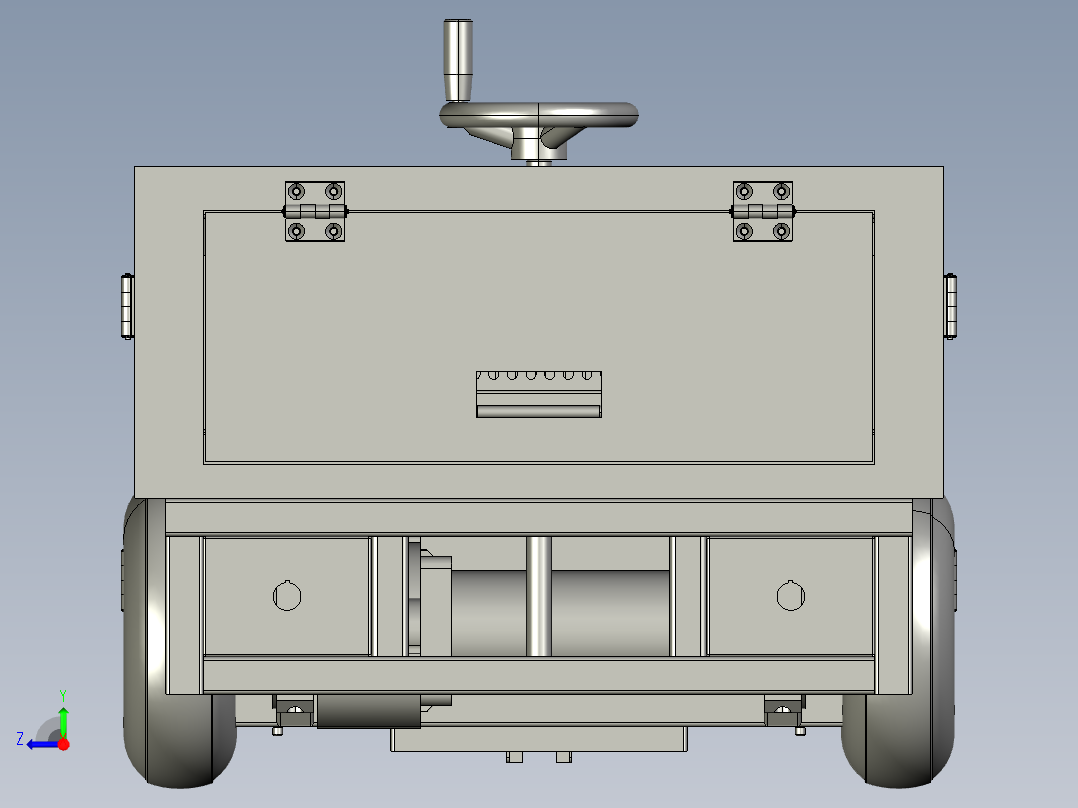 类似汽车底盘AGV小车右视图