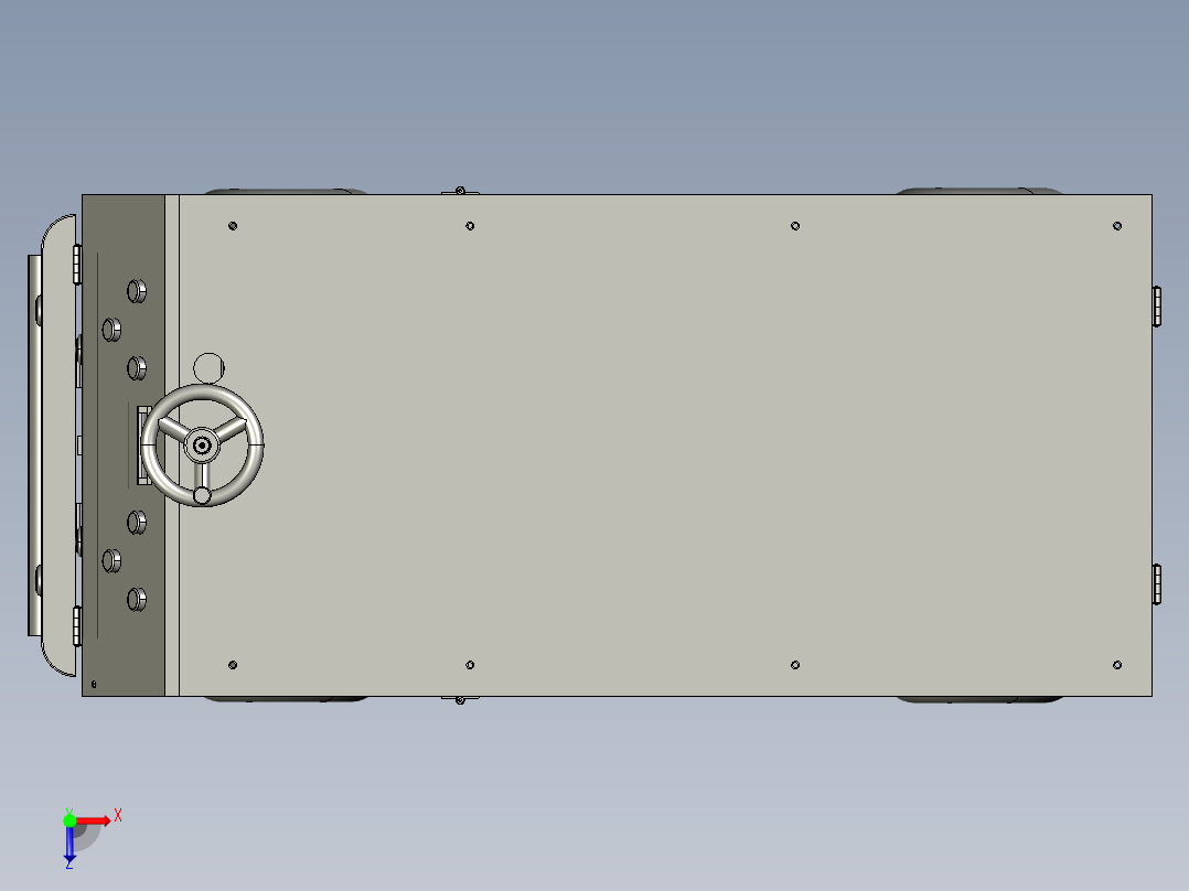 类似汽车底盘AGV小车俯视图