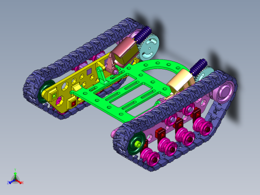 钢制遥控车履带底盘