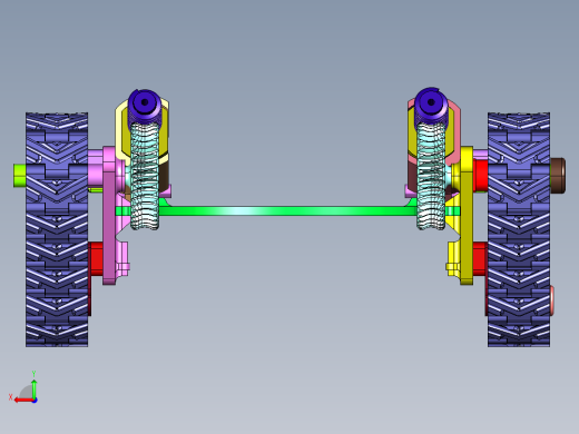钢制遥控车履带底盘后视缩略图