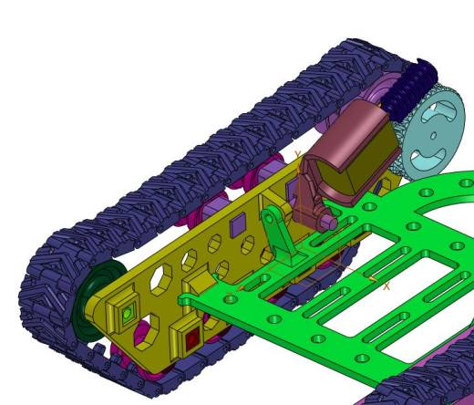 钢制遥控车履带底盘缩略图