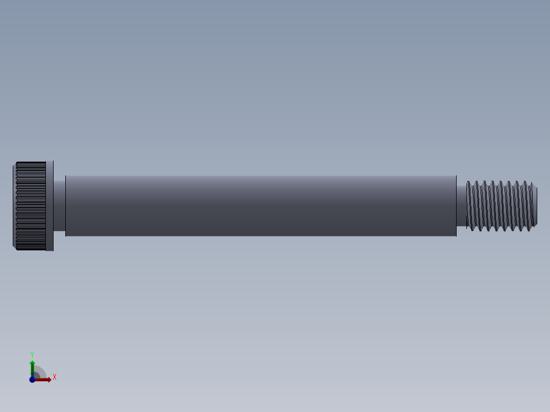 公制SH螺栓选择（DME）-SB DME PM5 x40.SLDPRT前视图