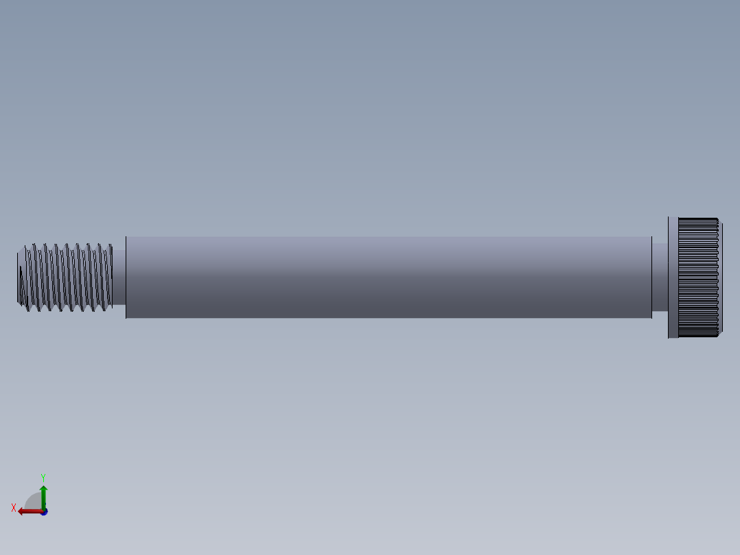 公制SH螺栓选择（DME）-SB DME PM5 x40.SLDPRT后视图
