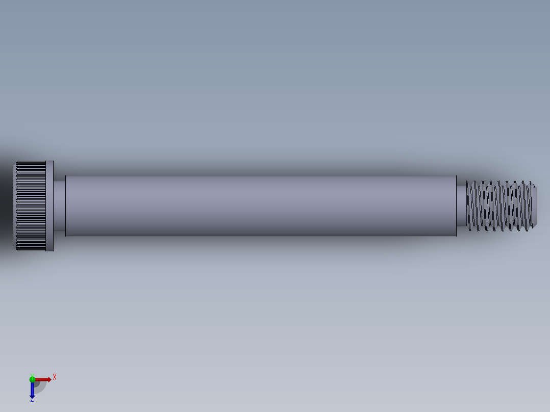 公制SH螺栓选择（DME）-SB DME PM5 x40.SLDPRT俯视图