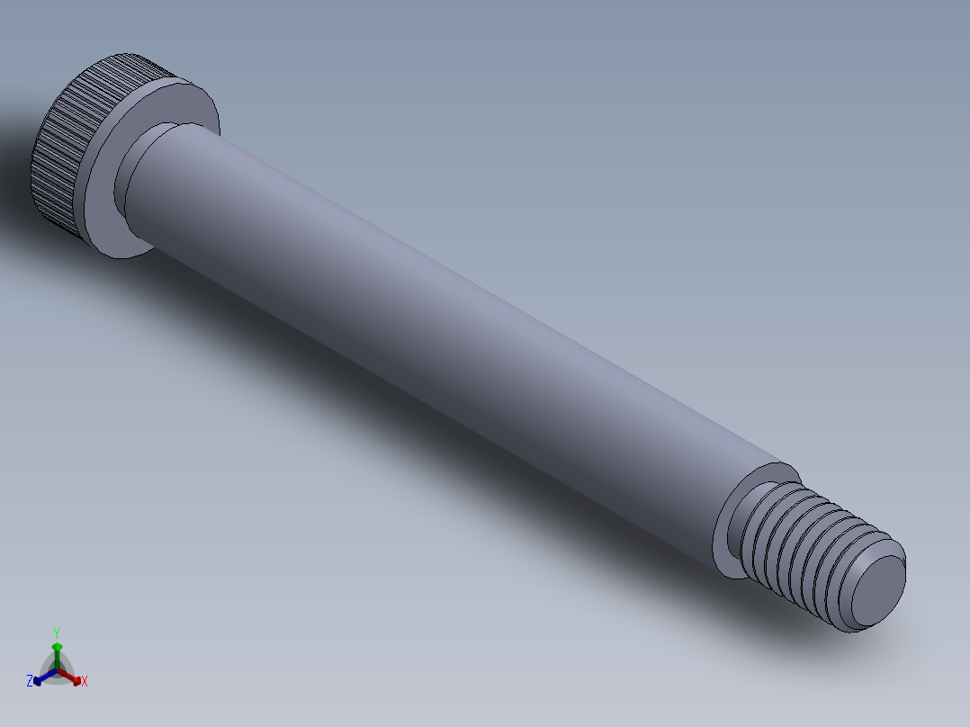 公制SH螺栓选择（DME）-SB DME PM5 x40.SLDPRT正等轴测图