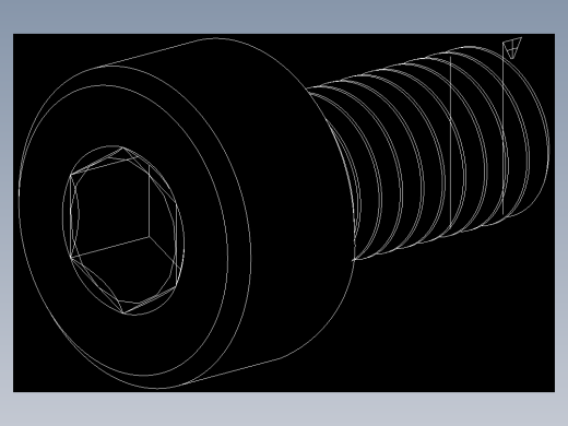 M3 x 0.5mm Thread 6mm LONG SOCKET HEAD CAP SCREW.DWG